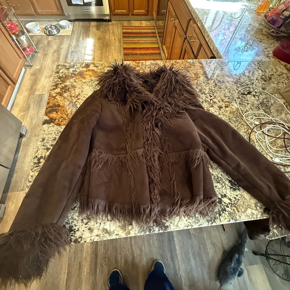 Brown jacket seventies style